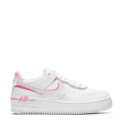 nike air force 1 dames wit roze